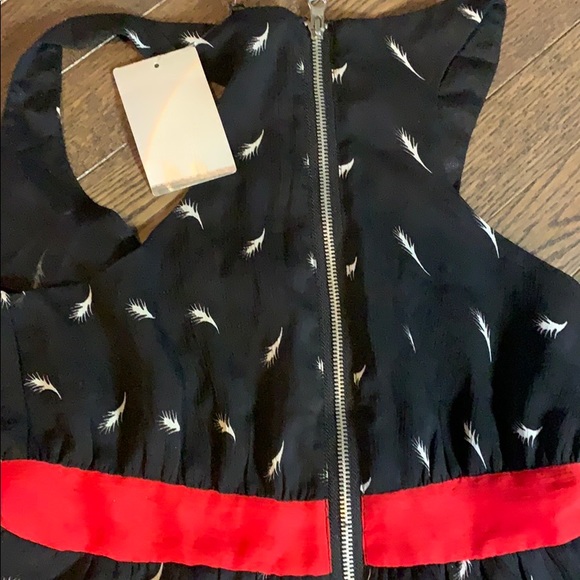 🖤Urban Outfitters Printed Chiffon Zip Top, XS - Picture 9 of 11